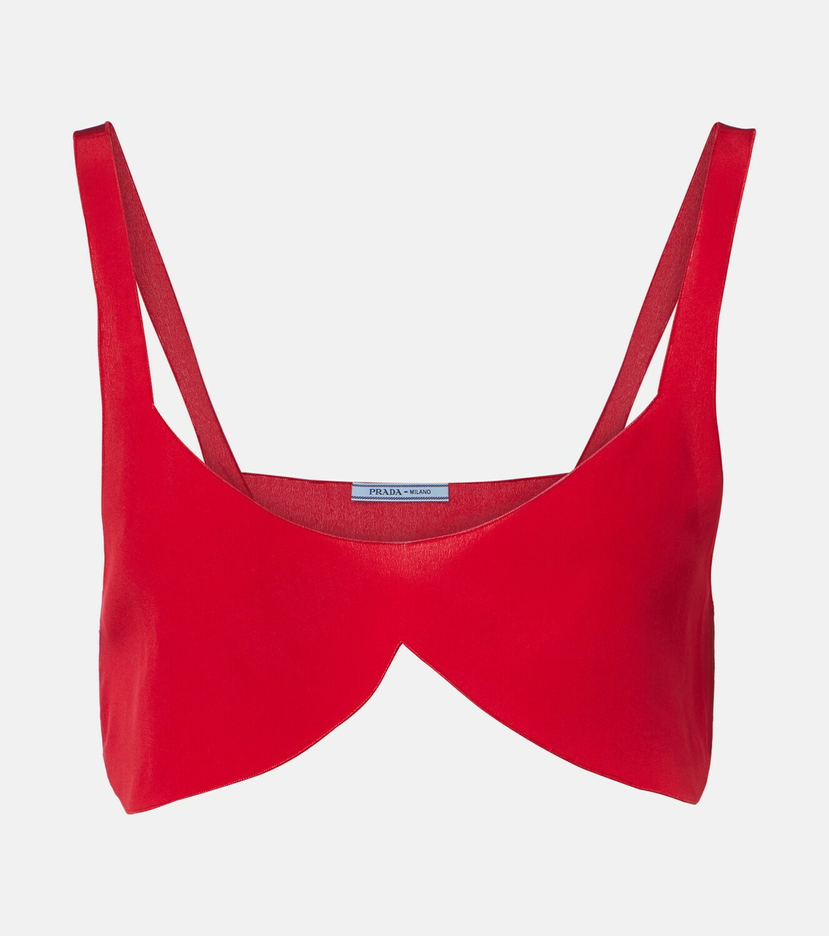 Prada Silk crêpe de chine bra top