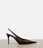 Saint Laurent Babylone Breteuil slingback pumps