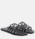 Loewe Paula's Ibiza Petal Anagram leather slides