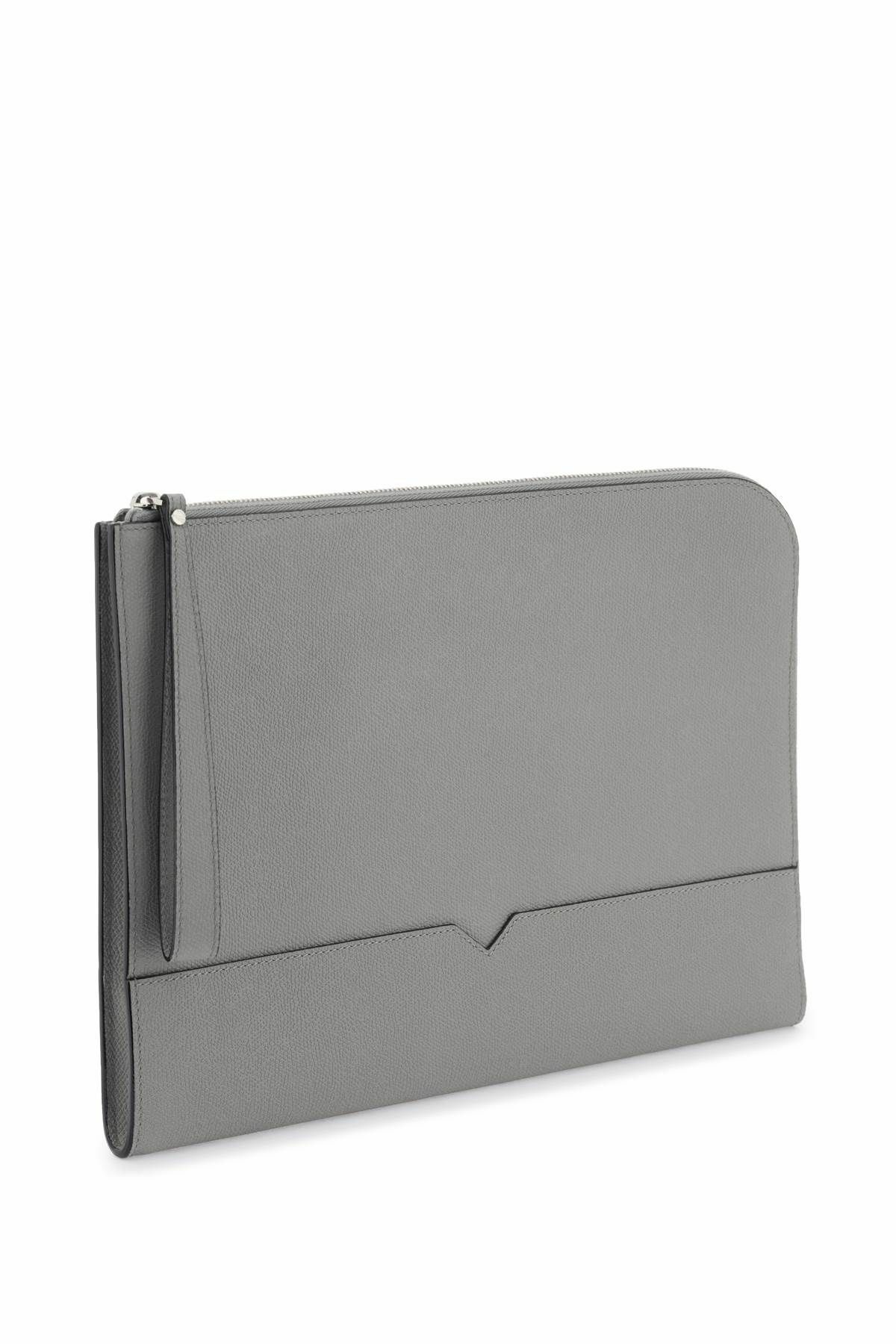 VALEXTRA leather document holder Grey