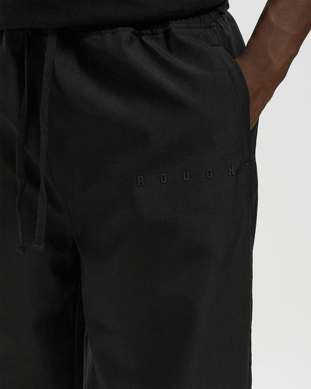 Rough. SIGNATURE RAIN PANTS Black Mens Casual Pant