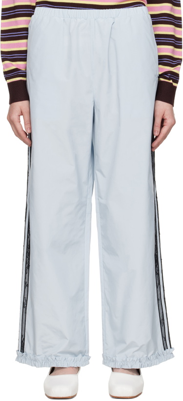 Photo: Sandy Liang Blue Anja Track Pants
