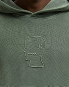 Brain Dead 3D EMBROIDERED LOGOHEAD GARMENT DYED HOODIE Blue Mens Hoody