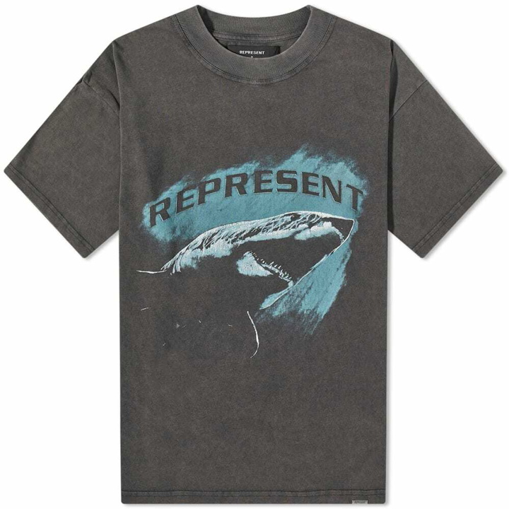 Photo: Represent Men's Shark T-Shirt in Vintage Grey