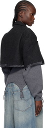 VAQUERA Gray Chopped Blazer