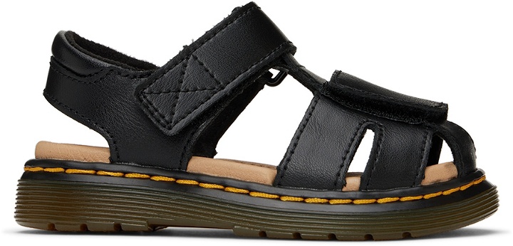 Photo: Dr. Martens Baby Black Moby II Sandals