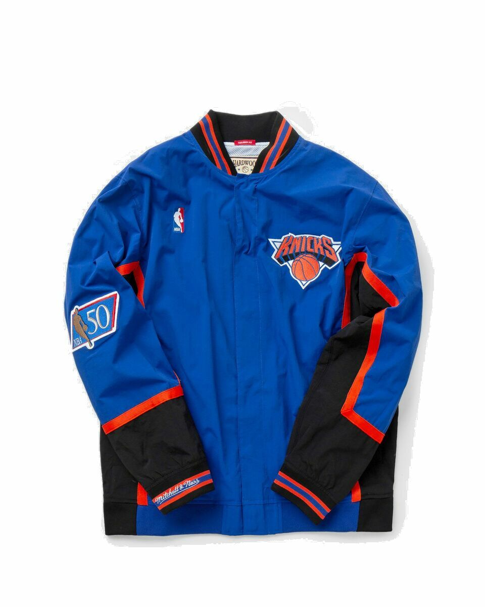 Photo: Mitchell & Ness Nba Authentic Warm Up Jacket New York Knicks 1996 97 Blue - Mens - College Jackets/Track Jackets