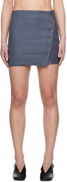 Loulou Studio Grey Mahaz Miniskirt