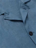 Anderson & Sheppard - Linen Overshirt - Blue