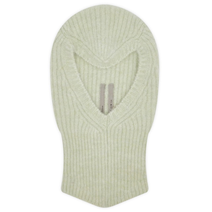Photo: Rick Owens Women's Skull Balaclava in Pale Green 