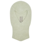 Rick Owens Women's Skull Balaclava in Pale Green 