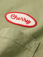 CHERRY LA - Logo-Appliquéd Cotton-Jersey T-Shirt - Green