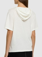 COURREGES Hooded Jersey Top