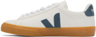 VEJA White & Navy Campo Sneakers