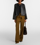 Max Mara Bouquet leather jacket