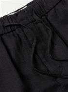 Frescobol Carioca - Oscar Straight-Leg Linen and Cotton-Blend Trousers - Black