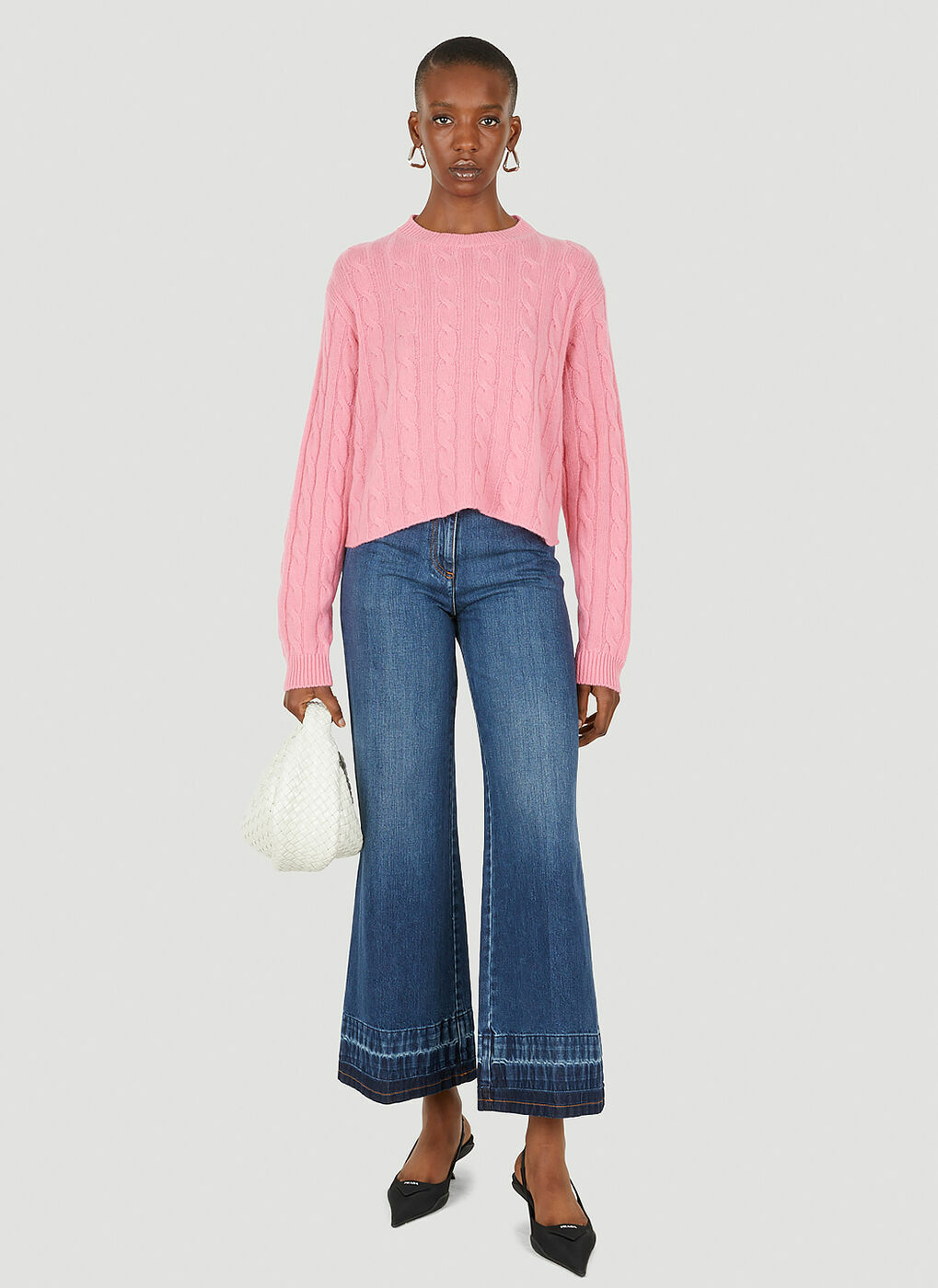デニム・ジーパン VALENTINO Flared jeans VGold high-rise flared jeans in blue - Valentino | Mytheresa