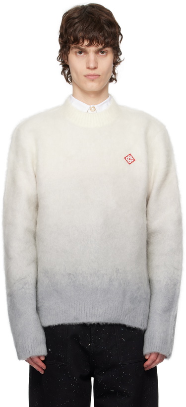 Photo: Casablanca Gray Gradient Mohair Sweater