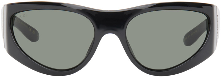Photo: Gucci Black Wrapped Sunglasses