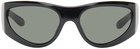 Gucci Black Wrapped Sunglasses