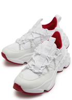 Christian Louboutin Trailnrun Panelled Mesh-knit Sneakers White