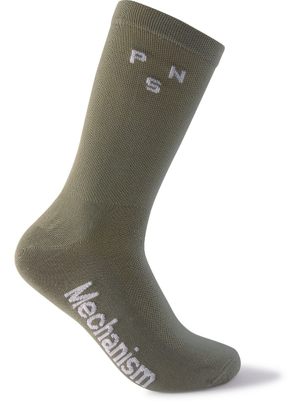 Photo: Pas Normal Studios - Mechanism Meryl Skinlife-Blend Cycling Socks - Green