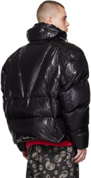 Chen Peng Black Motorcycle Down Coat