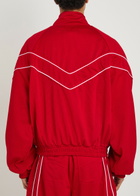Rhude Pipe-trimmed Mesh Track Jacket Red