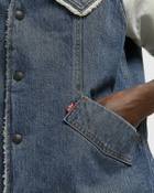 Levis WESTERN DENIM SHERP VEST Blue Men