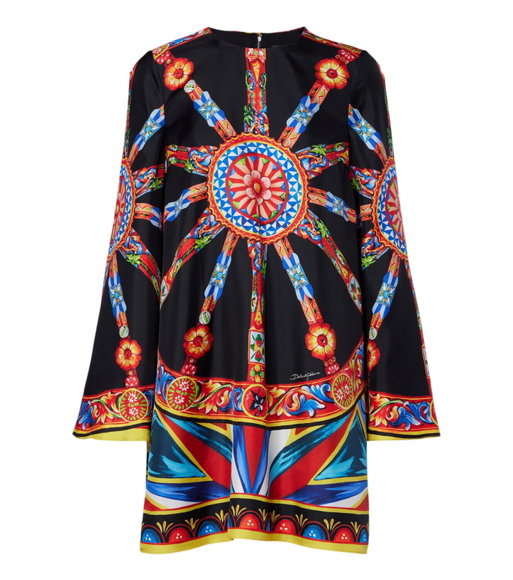 Photo: Dolce&Gabbana Carretto silk twill kaftan