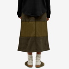 Gramicci Women's Polartex Maxi Combination Skirt in Olive