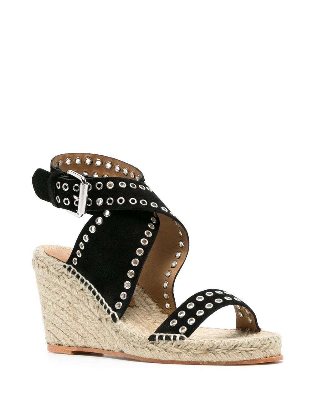 ISABEL MARANT Iriane Wedge Sandals Isabel Marant Hanging Foliage Plant Coir Basket Planter