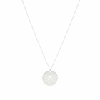 A.P.C. Men's Eloi Perforated Logo Necklace in Silver 