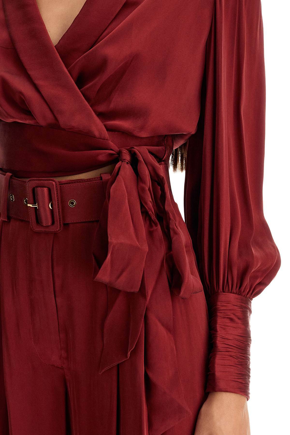 ZIMMERMANN silk cropped blouse in a Red Zimmermann ZIMMERMANN silk cropped blouse in a Red Zimmermann