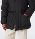 Burberry Burberry Check hooded down coat