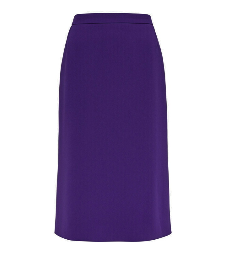 Photo: Dries Van Noten Crêpe midi skirt