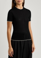 Jacquemus Le T-Shirt Tricot Cotton T-shirt Black
