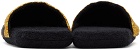 Versace Black Baroque Slippers