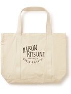 Maison Kitsuné - Palais Royal Logo-Print Cotton-Canvas Tote Bag