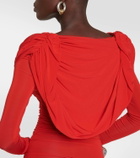 Giuseppe di Morabito Hooded jersey minidress