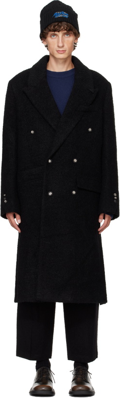 Photo: ADER error Black Peaked Lapel Coat