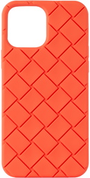 Bottega Veneta Orange Intreccio iPhone 13 Pro Max Case