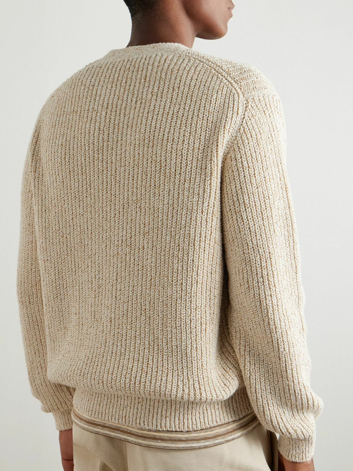 Loro Piana - Meina Ribbed Cotton Cardigan - Neutrals Loro Piana