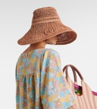 Chloé Logo raffia sunhat