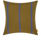 ferm LIVING Grand Cushion in Olive/Bright Blue