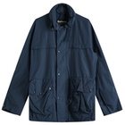 Barbour Men's Heritage+ Modified Durham Showerproof Jacket in Navy