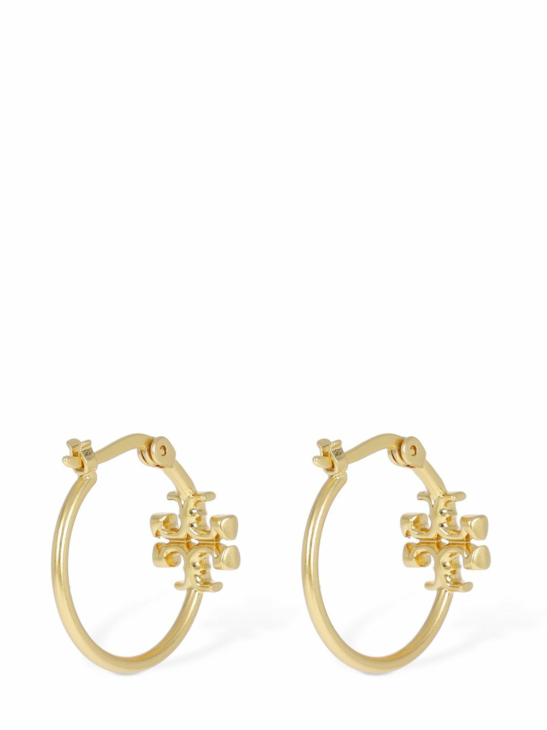 TORY BURCH｜ (SMALL ELEANOR HOOP EARRING (160151-720)) Tory Burch Small Eleanor Hoop Earrings - Free Shipping
