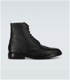 Thom Browne - Leather wingtip ankle boots