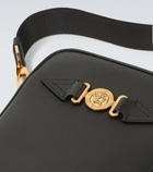 Versace - Medusa embellished leather crossbody bag