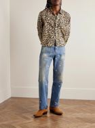 KAPITAL - Leopard-Print Cotton-Gauze Shirt Jacket - Brown